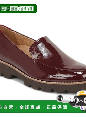 自营 Vionic Kensley Loafer女式美国7.5红色漆皮滑套鞋KHD2678-