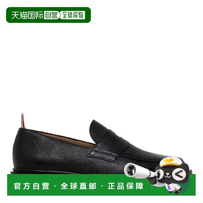 1h可退 香港直邮Thom Browne 汤姆 布朗 男士 CALF 黑色平底鞋 MF