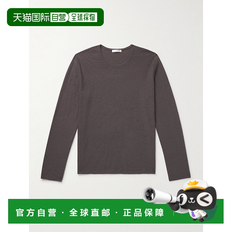 香港直邮The Row 男士 Eliaf 粗纺驼色毛质混纺毛衣 1233Y212