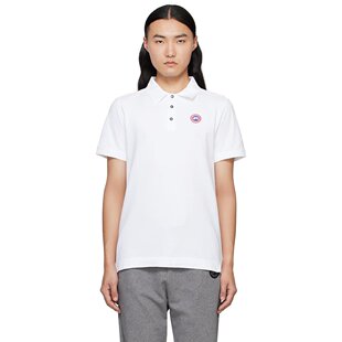 加拿大鹅 男士 衫 Canada 1600M Polo Goose Beckley 潮奢 白色