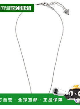 自营 guess闪光桶形项链 - 银白色 美国奥莱直发吊坠蛇骨链