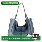 the 皮革 sakLos 自营 Feliz 大号手提包 海洋鹅卵石 美国奥