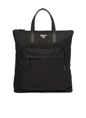 PRADA 男士双肩包 2VG0982DMGVOOOF0002 CO 黑色 徽标拉链双肩包