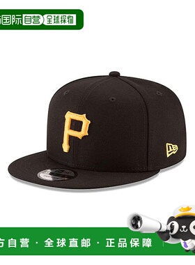 自营New Era 9Fifty Pittsburgh Pirates Snapback Hat - Black -