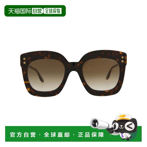 自营bottega venetaSquare-Frame Acetate Sunglasses - havana c