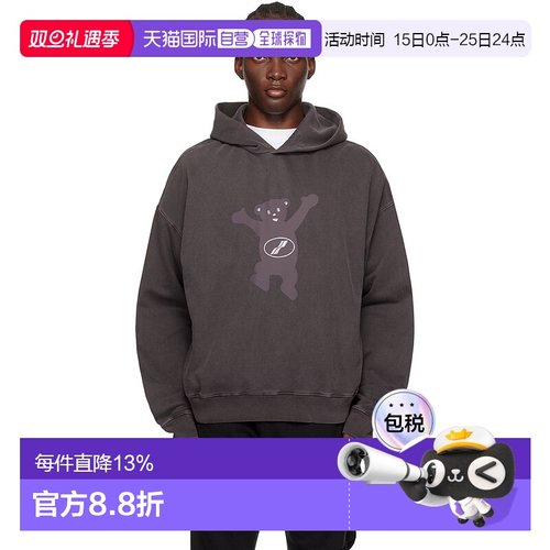 香港直邮We11Done 男士 徽标连帽卫衣 WDTH322727U帽衫