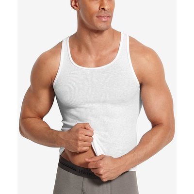 美国直邮HANES/恒适男士T恤上装简约时尚 舒适透气 个性潮流男装