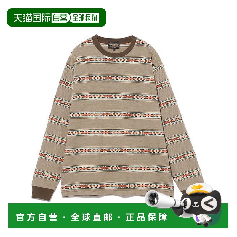 1h可退 日本直邮B:MING PENDLETON / 提花长袖T恤