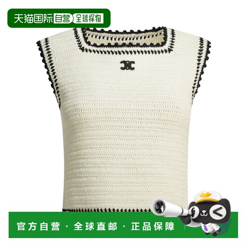 1h可退 香港直邮CELINE 女士背心吊带 RX0L63I5901BC SS2026 白色