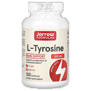 香港直发jarrow formulasL 酪氨酸胶囊100粒补充剂保健品