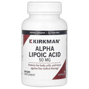 香港直邮Kirkman Labs,α-硫辛酸，50 毫克，90 粒胶囊增加