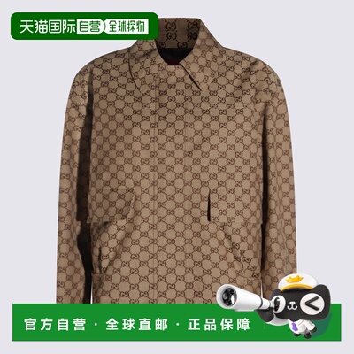香港直邮GUCCI 女士夹克 842660ZAF4S2580 SS2026 驼色 `Gg Canva