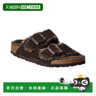 自营Birkenstock Arizona Shearling Suede Sandal - mocha 美国