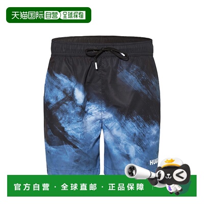 自营 hugo bossHugo 男士 Dune 泳裤，黑色 - 黑色 美国奥莱直发