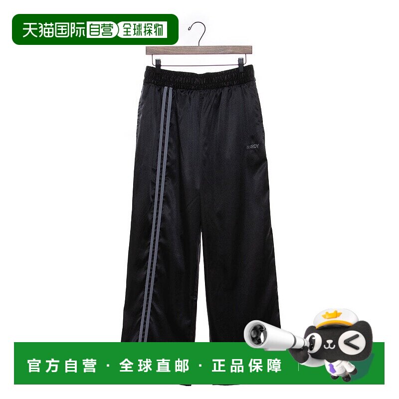 日本直邮NERDY 光泽运动裤 [NE8621EU000852] 黑色卫裤休闲裤