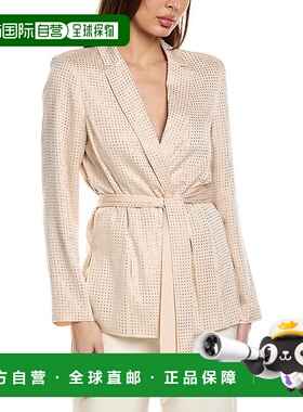 自营 Kobi Halperin Brett Silk-Blend Jacket - brown 美国奥莱