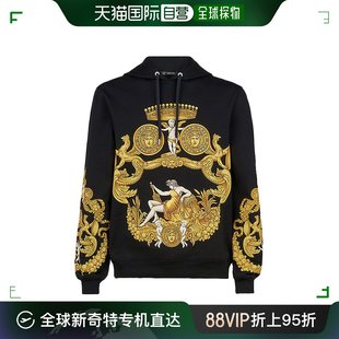 范思哲 黑色男士 秋冬连帽卫衣 香港直发VERSACE A80469 A219529