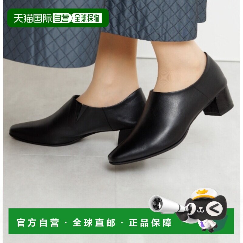 卑弥呼方头黑色4cm66310单鞋女鞋一脚蹬拖鞋
