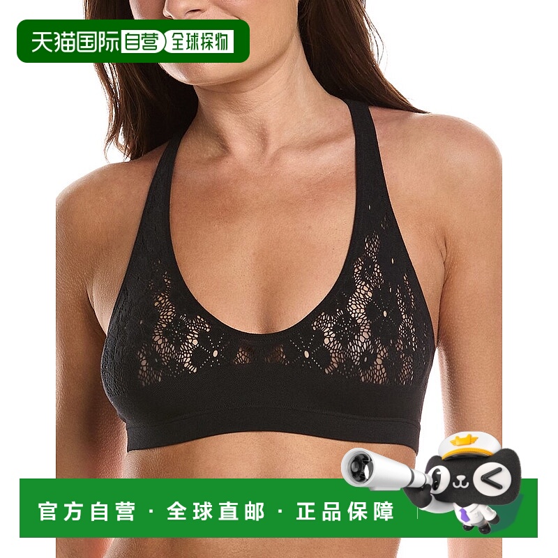 自营Wolford Net Lace Racerback Bralette - black 美国奥莱直发