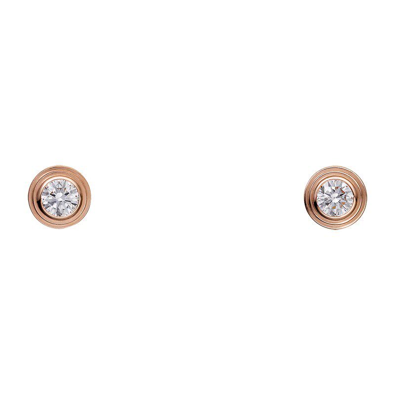 CARTIER/卡地亚 Diamants Légers系列 简约优雅18k金玫瑰金镶