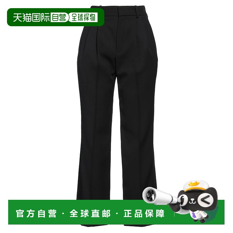 1h可退 香港直邮潮奢 Saint Laurent 圣罗兰 女士 休闲长裤羊毛
