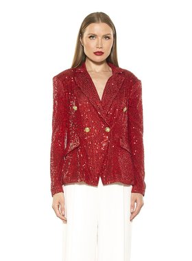 alexia admor【美国奥莱】直发 Abbi 西装外套 - 红色