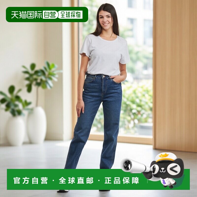 欧洲直邮Freeman T.Porter衣服女直筒牛仔裤蓝色ABBY SDM直筒裤