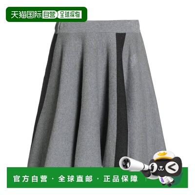 1h可退 香港直邮潮奢 J.W. Anderson 女士 迷你半身裙 grey灰色