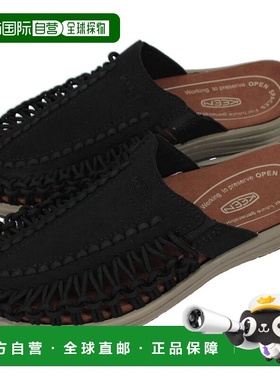 日本直邮KEEN 凉鞋 Unique 2 Slide UNEEK 2 SLIDE 黑色/广场灰褐