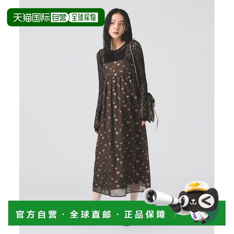 1h可退 日本直邮Ray BEAMS 女装 轻盈网纱花卉连衣裙 半透明设计,女装/女士精品,连衣裙,淘宝优惠券,粉丝福利购,淘宝优惠卷