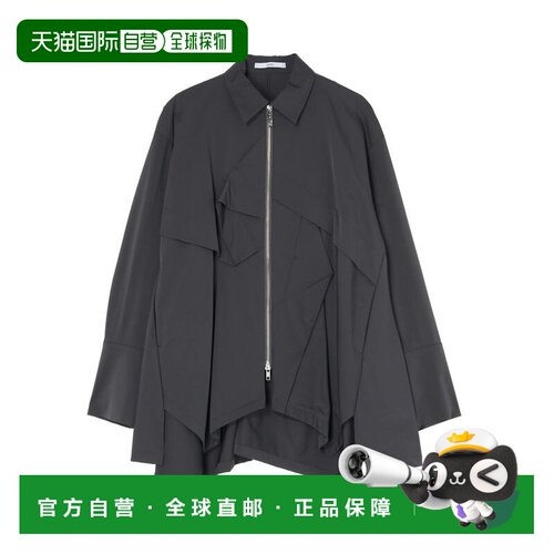 1h可退 日本直邮UN3D. 女装 褶皱设计拉链衬衫 5226504013