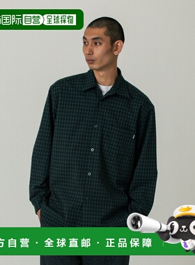 日本直邮SILAS 男女同款 格纹长袖衬衫 简约街头风设计 SILAS徽标