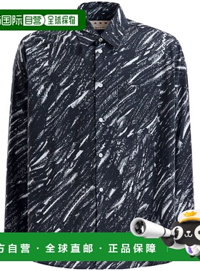 香港直邮MARNI 男士衬衫 CUMU0061S5UTC431CRN99 AW2024 黑色