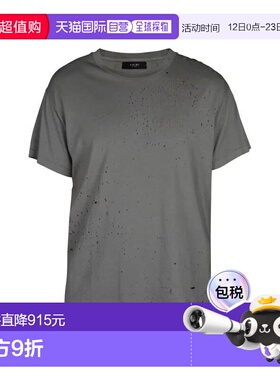 1h可退 香港直邮AMIRI 男士 W9M03350CJ T恤 W9M03350CJ grey灰色