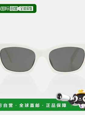 1h可退 香港直邮Celine 思琳 女士 猫眼太阳眼镜 white白色 舒适