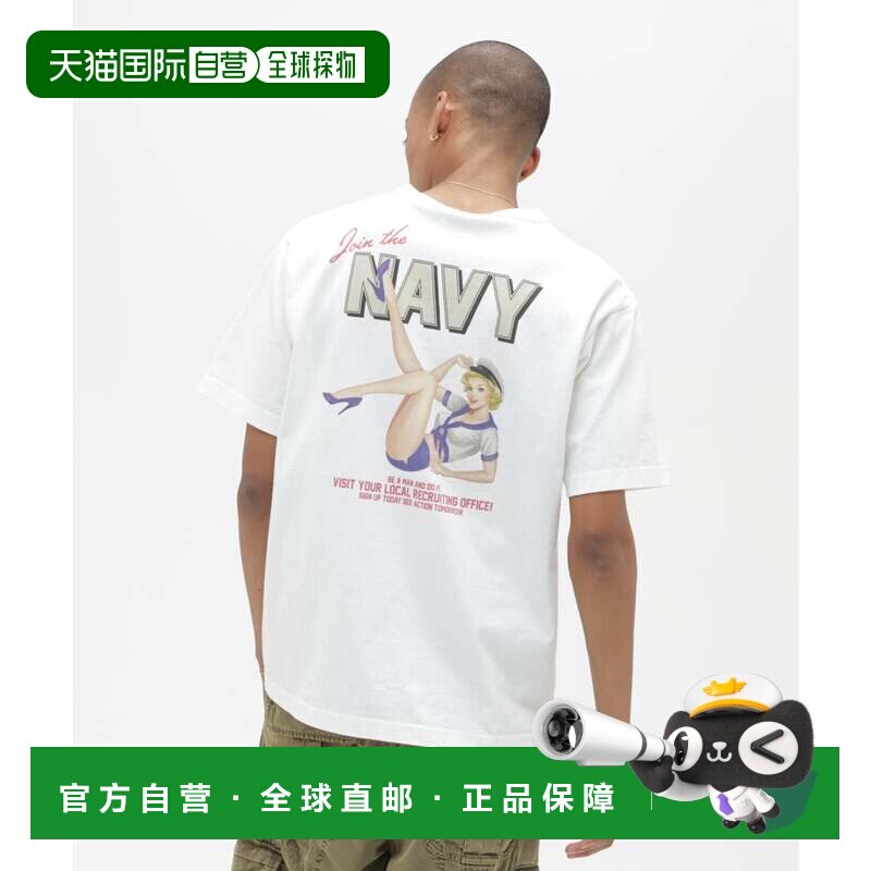 日本直邮PLAYFUL SAILOR GIRL 白色 短袖T恤 - 实物图