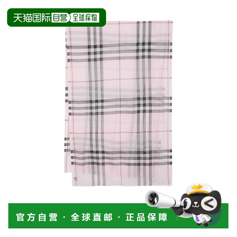 1h可退 香港直邮burberry 女士 围巾披肩博柏利羊毛格纹格子配饰