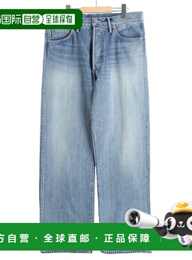 1h可退 日本直邮Graphpaper 男士宽松直筒五袋牛仔裤 GU25140184L