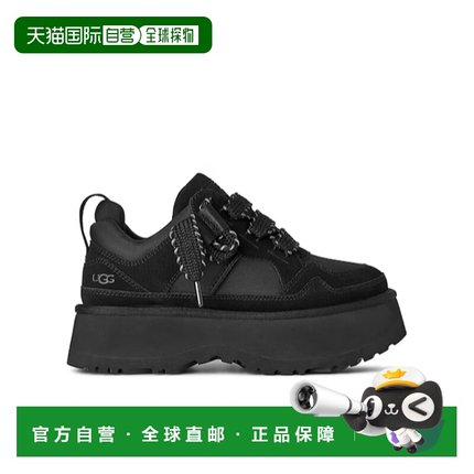 香港直邮UGG 女士运动鞋 1171541BLK AW2025 黑色 厚底低帮休闲鞋