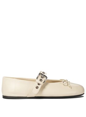 Miu Miu 缪缪 女士 皮质芭蕾舞鞋 5F210E070F030