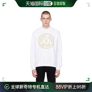 范思哲 套头衫 Jeans Emblem 男士 Versace 香港直邮潮奢 白色