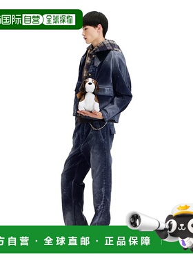 自营1h可退 欧洲直邮LV路易威登 Beagle男士棕色帆布老花图案单肩