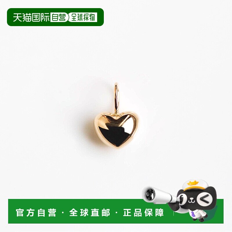 1h可退 日本直邮cui-cui黄金玫瑰金心形项链cuicui吊坠