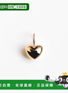 1h可退 日本直邮cui-cui黄金玫瑰金心形项链cuicui吊坠