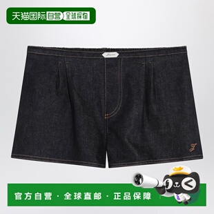 1h可退 香港直邮潮奢 Jacquemus 女士 海军蓝牛仔短裤 SOW00612AD