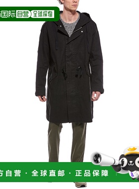 自营all saintsAllSaints Birdman Parka - black 美国奥莱直发
