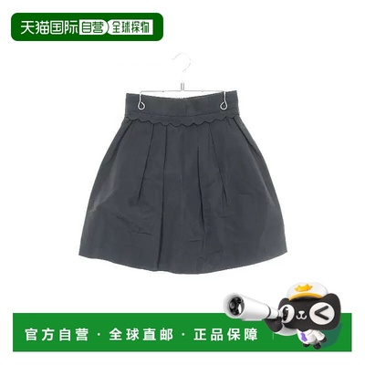 日本直邮中古Miu Miu缪缪女A级95新skirt裙子帆布裙子灰色