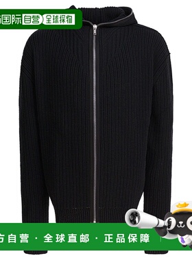 香港直邮RICK OWENS 男士卫衣  RU02E1647KWV09帽衫 AW2025黑色
