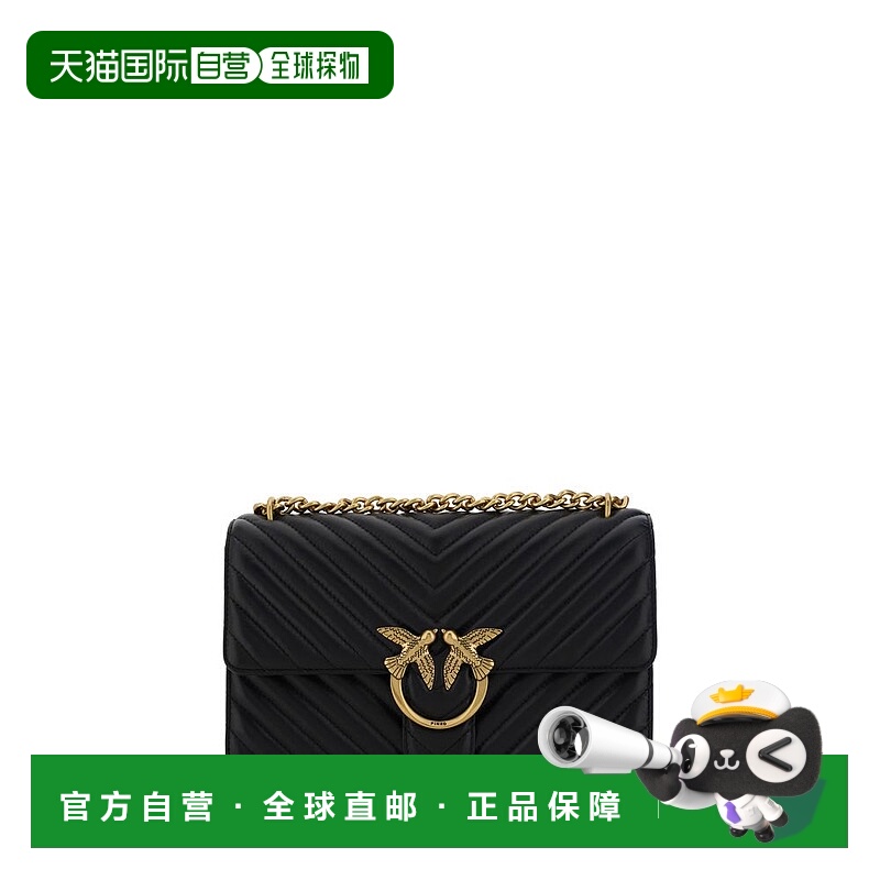自营 PINKO Love One 经典单肩女包 - 黑色 美国奥莱直发新款背包