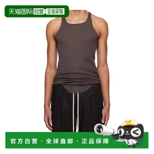 1h可退 香港直邮RICK OWENS 男士背心 RU01F2150MR53 SS2026 咖啡